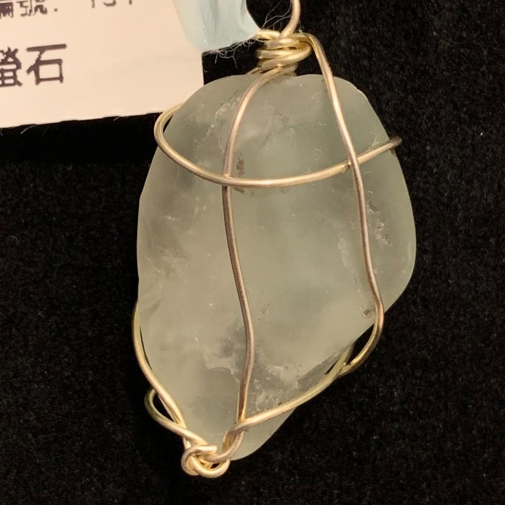 Fluorite#151, Polished Stone Pendant